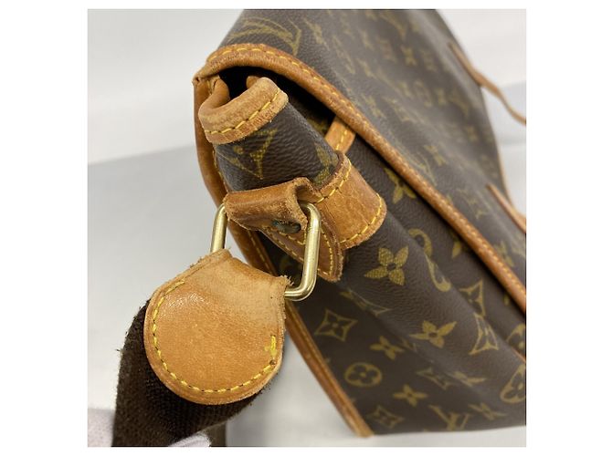 Borsa a tracolla Louis Vuitton Monogram Gibeciere GM Marrone - vista 9