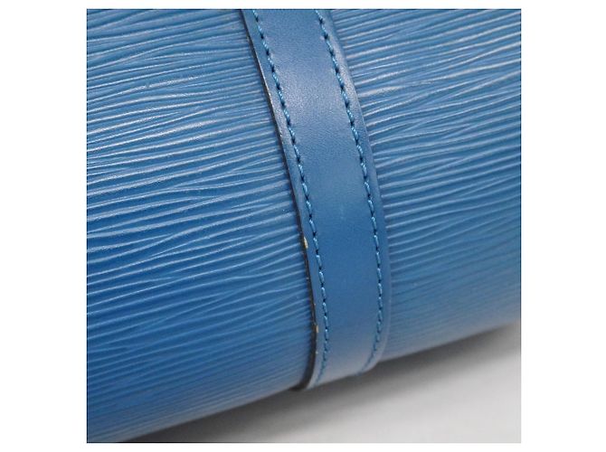 Borsa Louis Vuitton Epi Soufflot Blu - vista 10