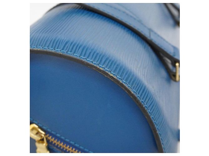 Borsa Louis Vuitton Epi Soufflot Blu - vista 11