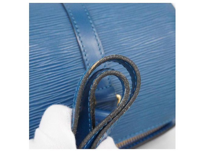 Borsa Louis Vuitton Epi Soufflot Blu - vista 14