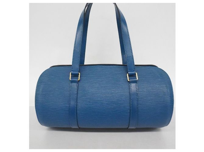 Borsa Louis Vuitton Epi Soufflot Blu - vista 17