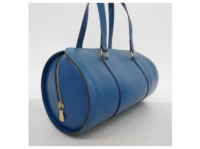 Borsa Louis Vuitton Epi Soufflot Blu - vista 2