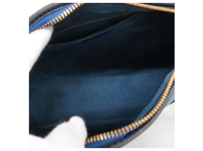 Borsa Louis Vuitton Epi Soufflot Blu - vista 4