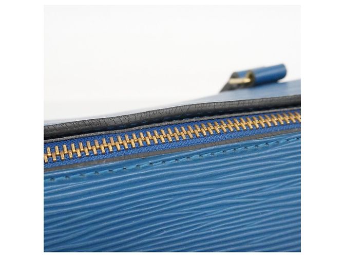 Borsa Louis Vuitton Epi Soufflot Blu - vista 8