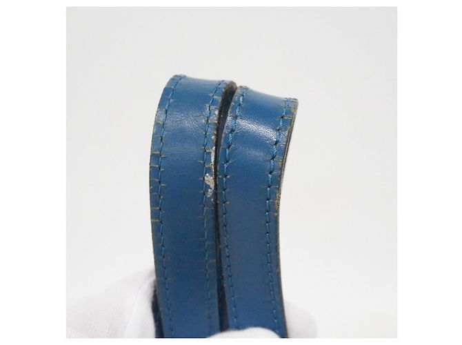 Borsa Louis Vuitton Epi Soufflot Blu - vista 9