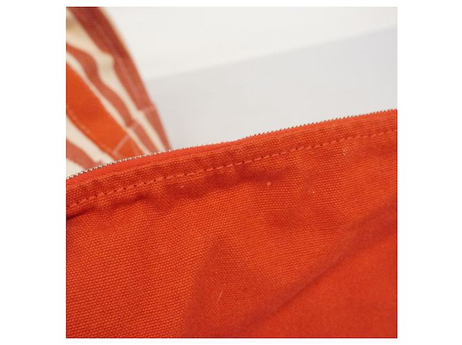 Hermès Borsa Tote Hermes Cannes PM Bianco Rosso - vista 10