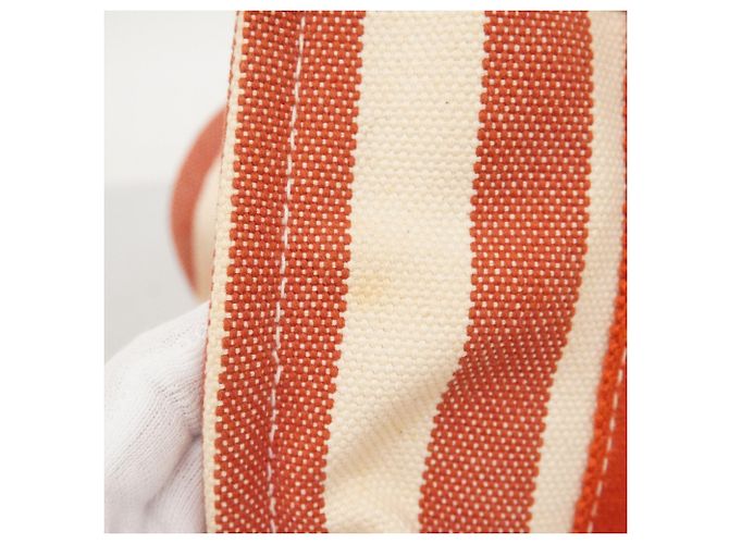 Hermès Borsa Tote Hermes Cannes PM Bianco Rosso - vista 12