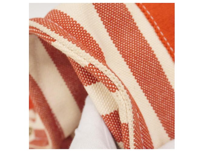 Hermès Borsa Tote Hermes Cannes PM Bianco Rosso - vista 6