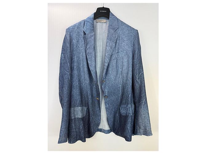 Autre Marque Blazer Laneus de viscosa azul - vista 2