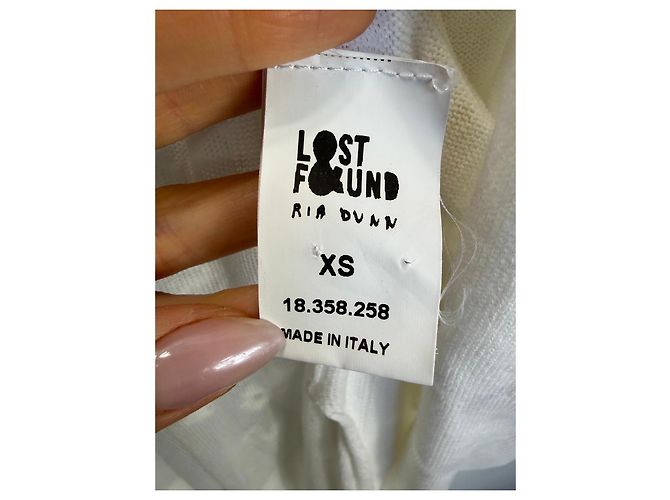 Autre Marque Lost & Found Ria Dunn Langer Cardigan Weiß Floral - Ansicht 7