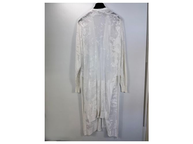 Autre Marque Lost & Found Ria Dunn Langer Cardigan Weiß Floral - Ansicht 9