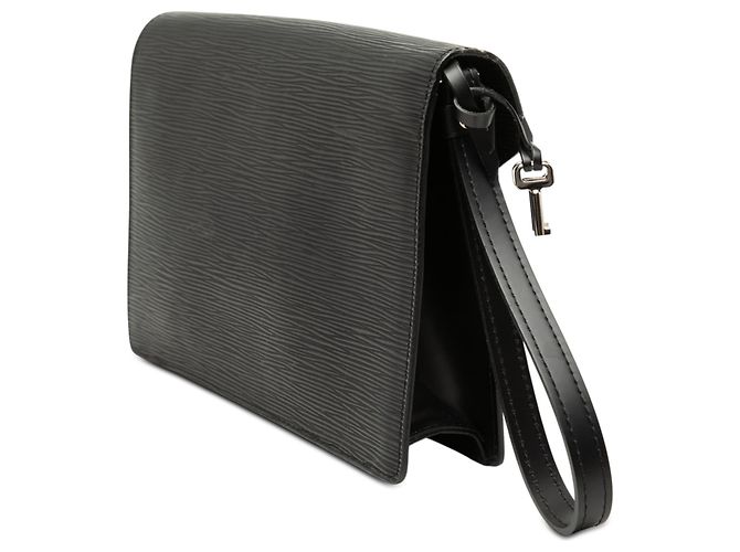 Louis Vuitton Pochette Sellier Dragonne in Epi nero - vista 2