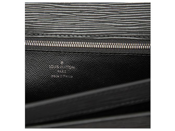 Louis Vuitton Pochette Sellier Dragonne in Epi nero - vista 5