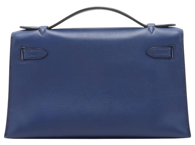 Hermès Blue Swift Kelly Pochette 22 - vista 2
