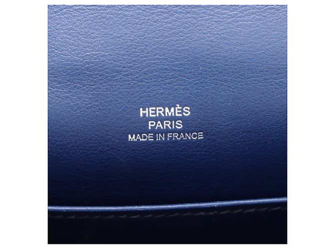 Hermès Blue Swift Kelly Pochette 22 - vista 7