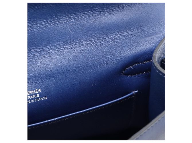 Hermès Blue Swift Kelly Pochette 22 - vista 8