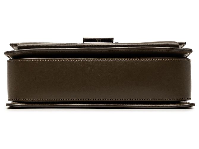 Borsa Bellechasse in pelle di vitello marrone media Saint Laurent Cachi - vista 3