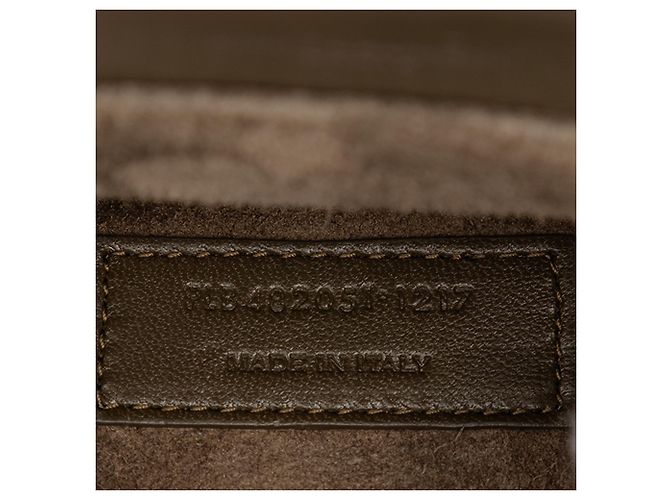 Borsa Bellechasse in pelle di vitello marrone media Saint Laurent Cachi - vista 6