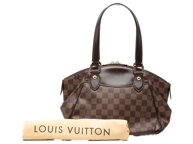 Louis Vuitton Marrone Damier Ebene Verona PM - vista 8