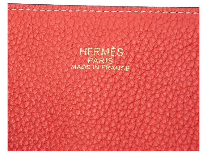 Hermès Red Clemence Double Sens 36 Rosso - vista 5