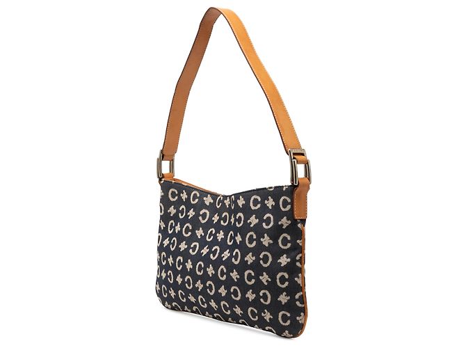 Céline Borsa a tracolla Celine Blue C Macadam Denim - vista 2