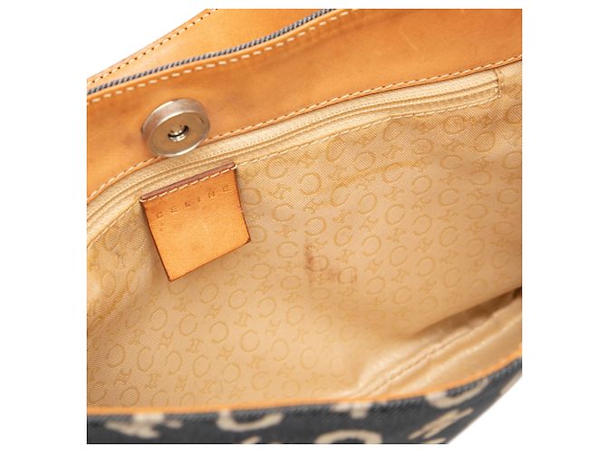 Céline Borsa a tracolla Celine Blue C Macadam Denim - vista 7
