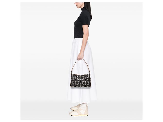 Céline Borsa a tracolla Celine Blue C Macadam Denim - vista 8