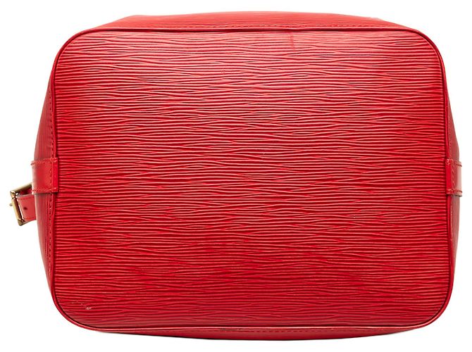 Louis Vuitton Petit Noe in pelle Epi rossa Rosso - vista 3