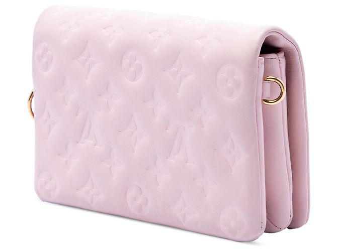 Louis Vuitton Pochette Coussin aus rosa Monogramm-Präge-Lammleder Pink - Ansicht 2