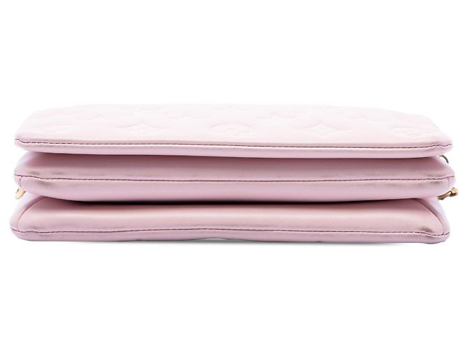 Louis Vuitton Pochette Coussin aus rosa Monogramm-Präge-Lammleder Pink - Ansicht 3