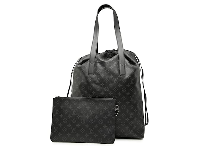 Cabas Louis Vuitton Black Monogram Eclipse Light Negro - vista 8