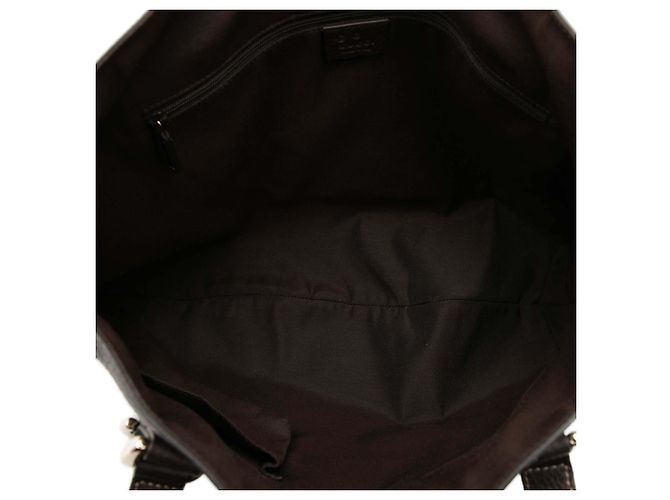 Tote convertibile Abbey GG Crystal beige Gucci con anello D - vista 4