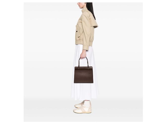 Louis Vuitton Marrone Epi Croisette PM Marrone scuro - vista 10