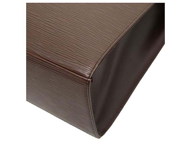 Louis Vuitton Marrone Epi Croisette PM Marrone scuro - vista 9