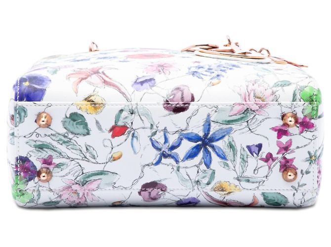 Dior Bianco Pelle di Vitello Piccolo Florilegio My ABCDior Lady Dior - vista 3
