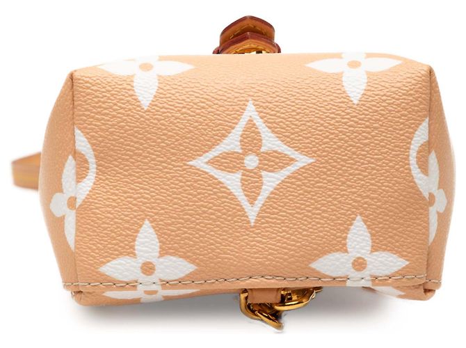 Mini zaino Louis Vuitton Orange Monogram Giant By The Pool Arancione - vista 3