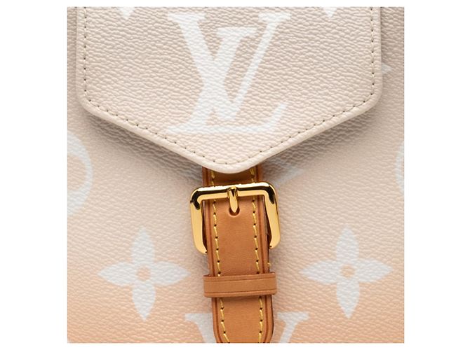 Mini zaino Louis Vuitton Orange Monogram Giant By The Pool Arancione - vista 6