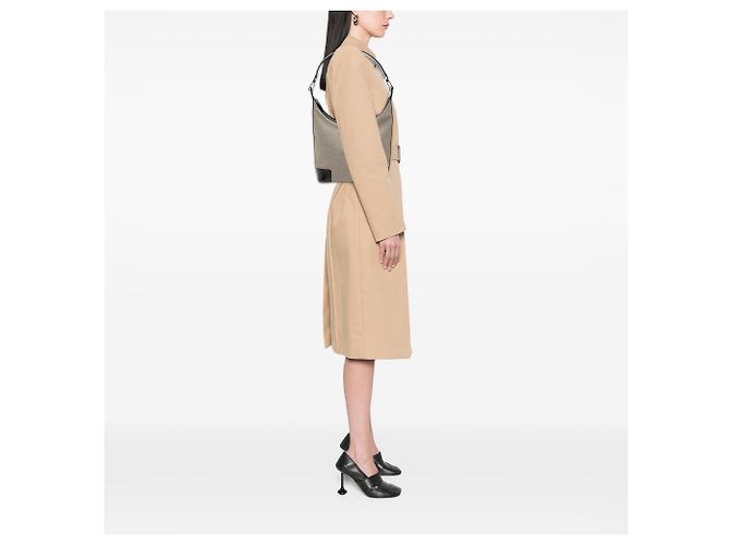 Borsa a tracolla Gucci in tela beige - vista 7