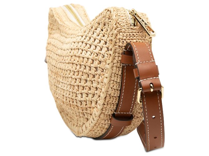 Louis Vuitton Beige Raffia By the Pool Croissant MM - vista 2