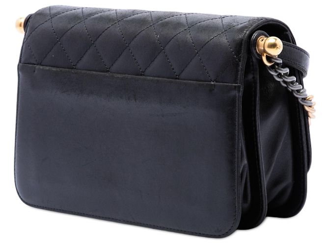 Chanel Black Paris Cosmopolite Medium Quilted Lambskin Ritz Flap Nero - vista 2