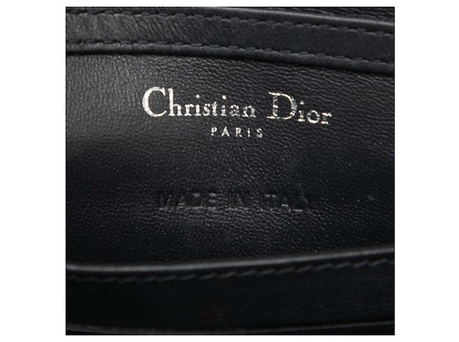 Dior Argento Baby Metallic Patent Microcannage Diorama Flap - vista 5