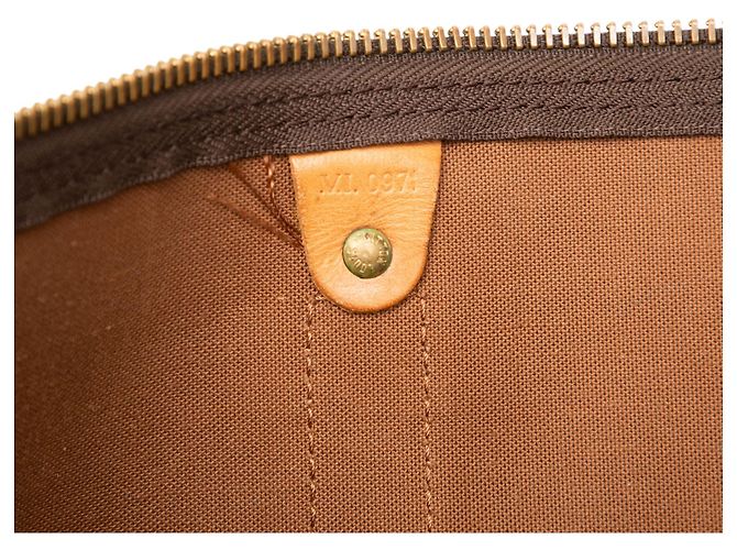 Louis Vuitton Marrone Monogram Keepall Bandouliere 60 - vista 5