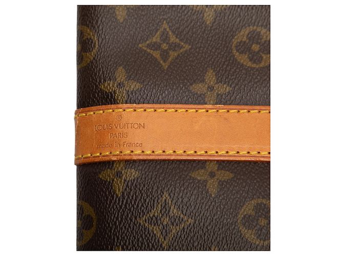 Louis Vuitton Marrone Monogram Keepall Bandouliere 60 - vista 6