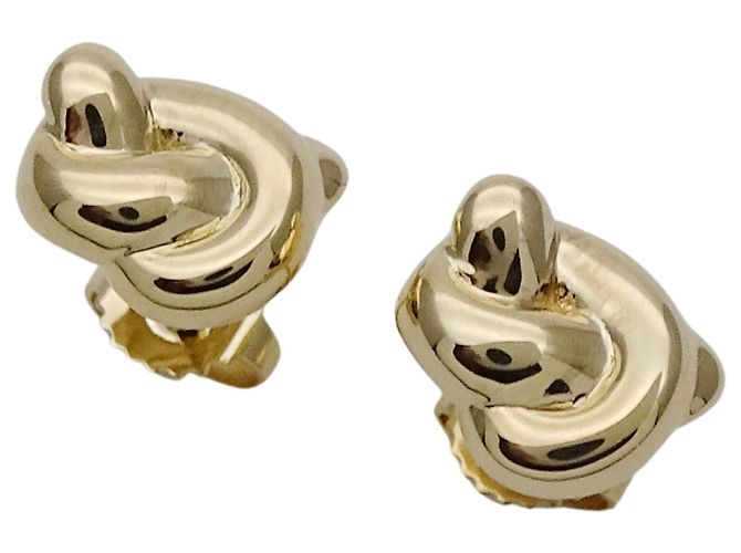 Orecchini a lobo in oro giallo con motivo a nodo Tiffany & Co. D'oro - vista 3