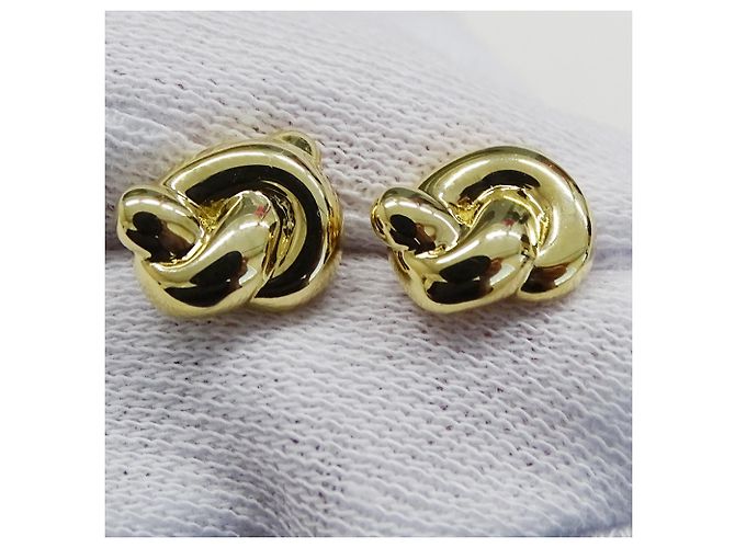 Orecchini a lobo in oro giallo con motivo a nodo Tiffany & Co. D'oro - vista 7