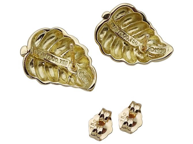 Orecchini a lobo in oro giallo Tiffany & Co. D'oro - vista 5