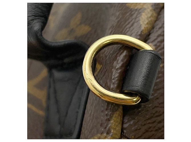 Zaino Louis Vuitton Monogram Palm Springs MINI Nero - vista 10