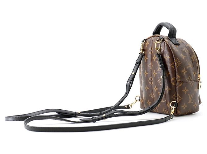 Zaino Louis Vuitton Monogram Palm Springs MINI Nero - vista 2