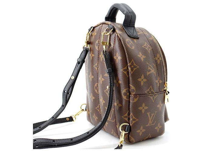 Zaino Louis Vuitton Monogram Palm Springs MINI Nero - vista 3