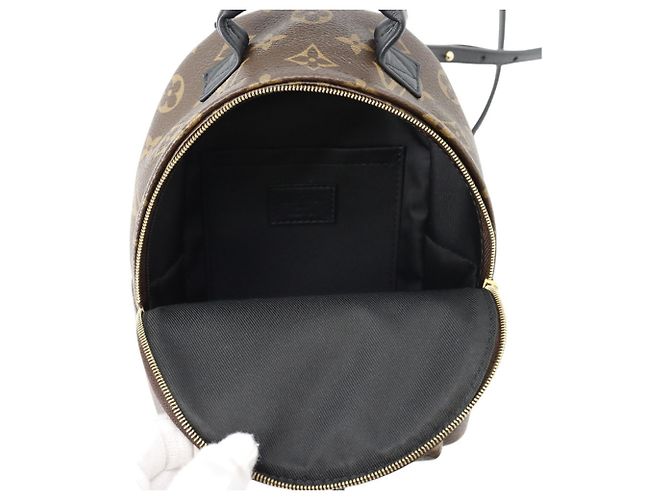 Zaino Louis Vuitton Monogram Palm Springs MINI Nero - vista 6